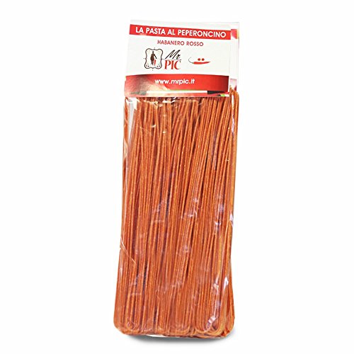 Spaghetti al peperoncino Habanero Rosso (500 g) - Mr PIC: il Peperoncino Toscano di alta qualità - Carmazzi: la più ampia linea di prodotti piccanti in Italia