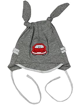 TupTam Baby Jungen Bindemütze Schirmmütze mit Ohrenschutz