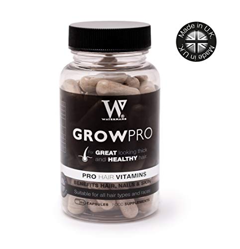 Mejores vitaminas para el cabello - GrowPro - Hair Growth Supplements con fórmula fortalecedora de uñas para uñas más fuertes y largas
