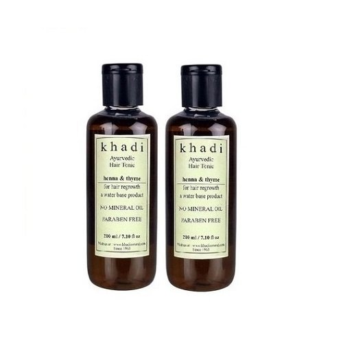 Khadi Ayurvedic Hair Regrowth Tonic Henna And Thyme Paraben Free Hair Oil - 420ml