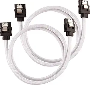 Corsair Premium Sleeved SATA Cable - SATA 6Gbps 60cm, White