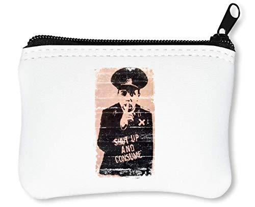 Preisvergleich Produktbild Shut Up Consume Russia Reißverschluss-Geldbörse Brieftasche Geldbörse