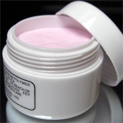 SODIAL(R) Pink Nail Art Tips Crystal Polymer Powder