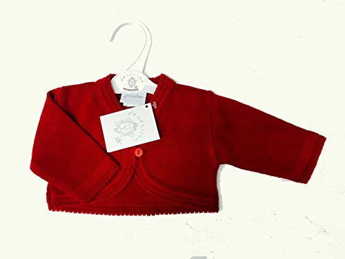 Baby Girls Red Knitted Bolero Cardigan by Dandelion (6-12 Months)