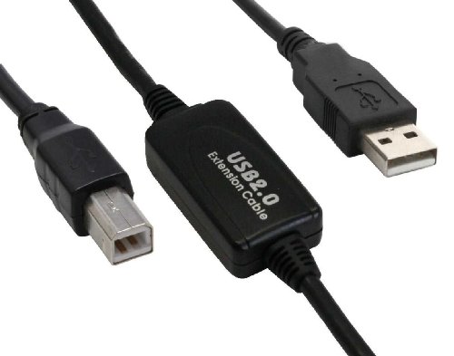 InLine USB 2.0 Kabel, aktiv mit Signalverstärkung "Repeater", A an B, 10m
