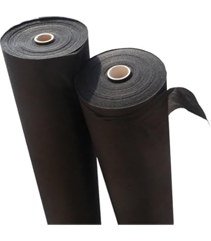 Matériau : Brune Avec Tapis Anti-mauvaises Herbes En Non-tissé Anti-uV 70 Cm X 1,07 M : 74,90 M²-poids : 50 G/m²