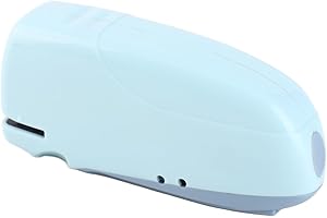 ‎ZJCHAO Tragbarer Automatischer Hefter, Electric Stapler, 24/6 Heftklammern Büro Heimschule Hohe Effizienz Blau