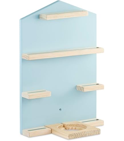 Étagère Pour Toniebox Et Figurines De La Galaxie - Grande Étagère En Bleu Clair - Pour Jusqu'À