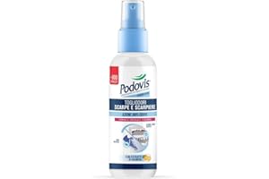 Podovis, Spray Togliodori Scarpe e Scarpiere - Deodorante Scarpe Spray , Formula con Effetto Riserva, Elimina e Previene i Cattivi Odori, Non Macchia i Tessuti, 100 ml, 3