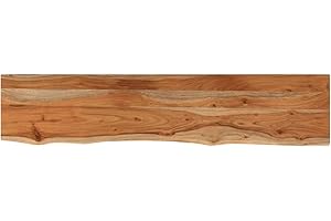 vidaXL Estante Pared Rectangular Madera Acacia Borde Vivo 120x20x2,5cm