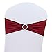 50 x Stretch Wedding Chair Cover Band With Buckle Slider Sashes Bow Decorations