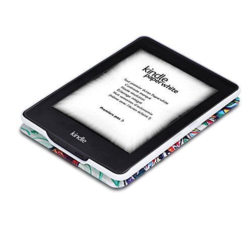 MoKo Kindle Paperwhite Hülle – Kunstleder Origami Ständer Schutzhülle Smart Cover mit Auto Sleep / Wake für Alle Kindle Paperwhite (2016 / 2015 / 2013 / 2012 Modell mit 6 Zoll Display), Glück Baum - 6