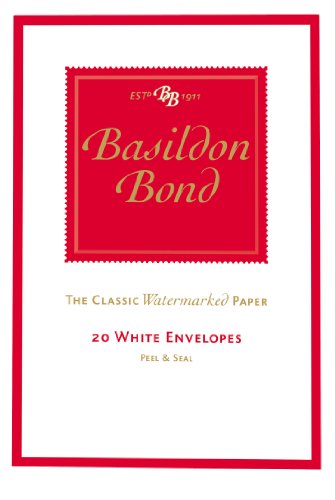 Basildon Bond Duke Envelopes 95x143mm 90gsm Peel & Seal Pack of 20 - Color: White