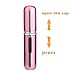 Mudder Travel Refillable Mini Perfume Atomizer Bottle Spray 6 ml, Pink