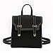 Produktbild CNCHELS Korean Style Rucksack Kleine Weibliche Tasche Pu-Leder Bagpack High School Mdchen Kleine Notebook Rucksack Klappe Black3