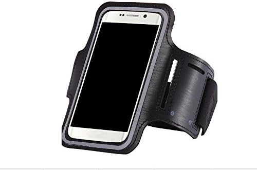 High Viz Mobile Phone Armband case for Gym or Running (black)
