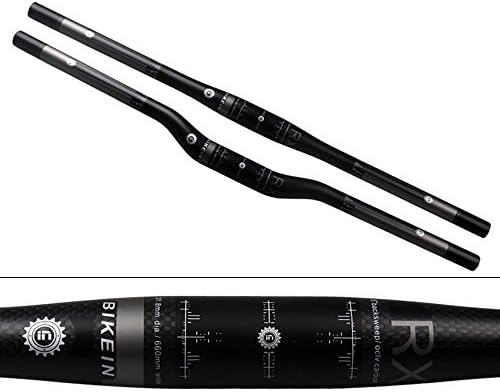 LHZ Full Carbon Fiber Control Tech Comp MT 28CB Mountain Bike Flat Handlebar, 580mm, Matt Black Straight Bike High-intensity Handle Wholesale Ultra-light , swallow, 620mm