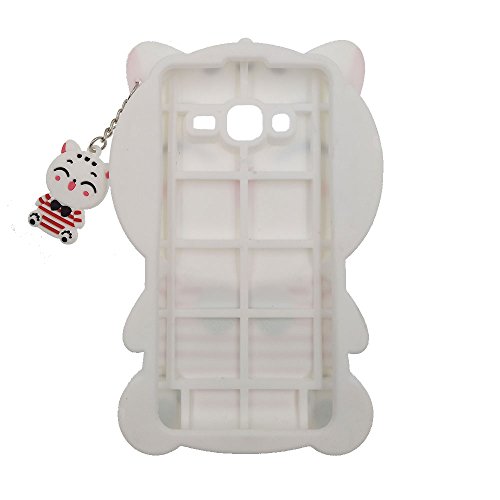 BENKER Samsung Galaxy J7 2016 Funda Anti-Ara azos y Shockproof Im genes
de Dibujos Animados en 3D de Alta Calidad de Silicona Funda Protecci n
Cubrir Suave Flexible Funda - Gato Rayado Blanco