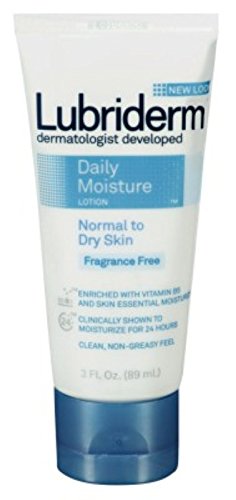 Lubriderm Daily Moisture Lotion Fragrance-Free 3oz Tube (6 Pack)