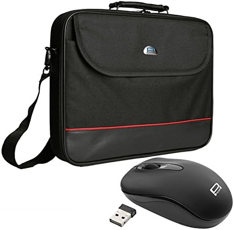 PEDEA laptop bag "Trendline" bag for notebooks with screens up to 18.4 inches (46.7 cm); shoulder bag with shoulder strap incl. wireless mouse, black