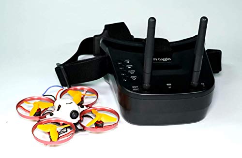 SCHUBKRAFT Mini FPV Goggles with 40ch RaceBand Receiver + 1200mAh LiPo