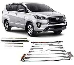 ModifyStyle OEM Front Grill & Side Beading Cladding for Toyota Innova Crysta 2021 Onwards (set of 16pcs)