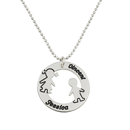 namenskette 925 Silber Kette mit Kindernamen aus Silber