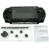 Generic Full Housing Repair Mod Case + Buttons Replacement Compatible for Sony PSP 1000 Console Color Black [Importación Inglesa]