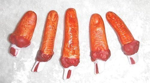 SET OF 5 FINGERS BODY PARTS FOR HALLOWEEN JOKE PRANK