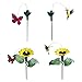 Produktbild Fenteer Tanzender Solar Schmetterling Vogel Kolibri Fliegen Vogel Sonnenblumen Gartenstecker der Hingucker für Garten Balkon Deko,