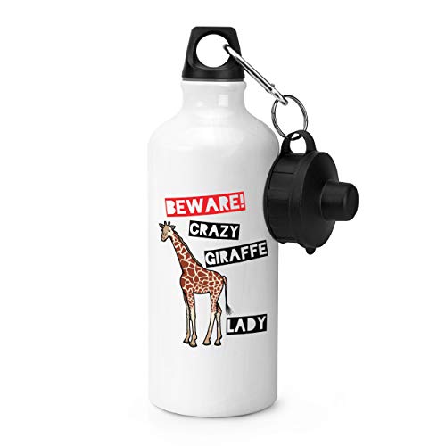 Beware Crazy Giraffe Lady Sports Bottle Beware Crazy Giraffe Lady Sports Bottle