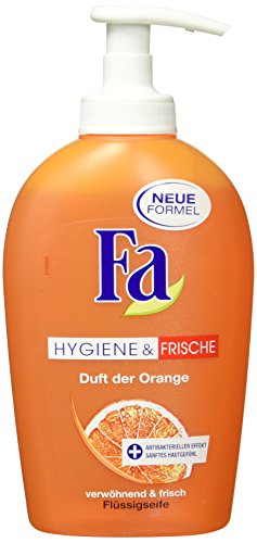 Fa Flüssigseife Hygiene & Frische, Duft der Orange, 250 ml