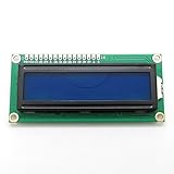 Anzeige von 2 Zeilen mit je 16 Zeichen.