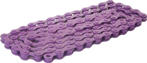 DUO Bicycle Parts #410B Single Speed Bicycle Chain, Purple, 1/2 x 1/8 x 112"