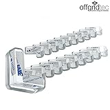 Offgridtec 009685 Eckschutz Kantenschutz selbstklebend für Tische Kindersicherung Stoßschutz Sicherungspuffer v2, 20 Stück, transparent