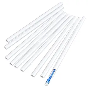 Delamu CC05 PVC Mini Wire Wall Cable Concealer Channel Paintable Cord Cover to Hide Speaker Wire, Ethernet Cable (White, 157-in)