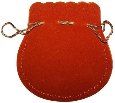 Amber Drawstring Velvet Pouch , useful for crystals, jewels or gem stones, gifts, presents etc