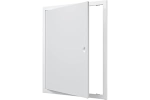 VENTEUROPE Trappe d'inspection 40x50 cm Blanc Trappe de révision Révision en plastique ABS Trappe de révision pour cloisons sèches Porte de maintenance et de couverture Trappe d'inspection Porte d'accès 400x500