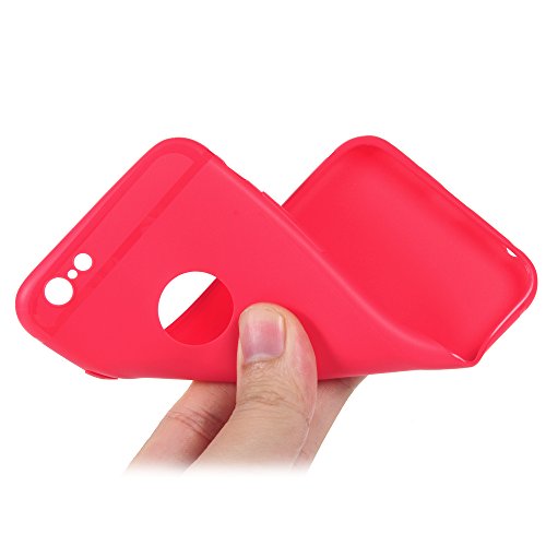 Funda iPhone 6  iPhone 6s Carcasa Silicona Gel Mate   Vidrio Templado Protector de Pantalla - Mavis s Diary Case Ultra Delgado TPU Goma Flexible Cover para iPhone 6 6s - Rojo