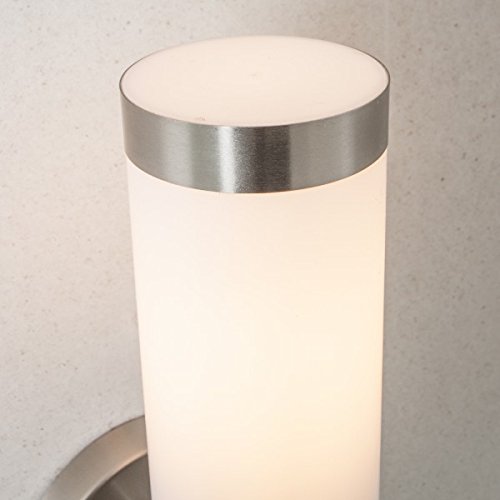 Betterlighting BT1003A UP Außenwandleuchte, E27, silber, 7,8 x 14,5 x 36 cm - 4