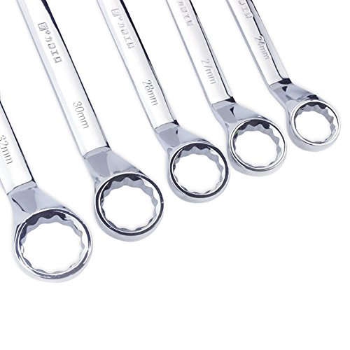 Mintice™ Doppelringschlüssel Doppel Ringschlüssel tief Gekröpft Schraubenschlüssel 12X13mm - 4