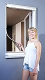 Schellenberg 50746 - Protección anti insectos para ventanas, con marco magnético