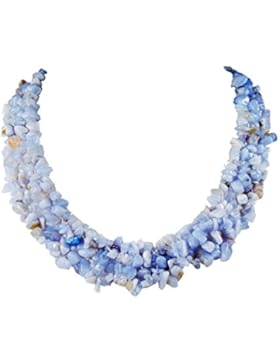 Wunderschöne Chalcedon Splitterkette mehrreihig