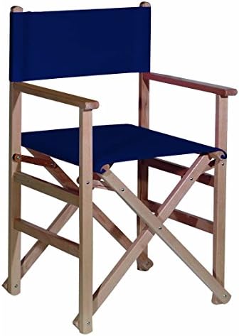 Armchair straight s/b-canvas navy blue