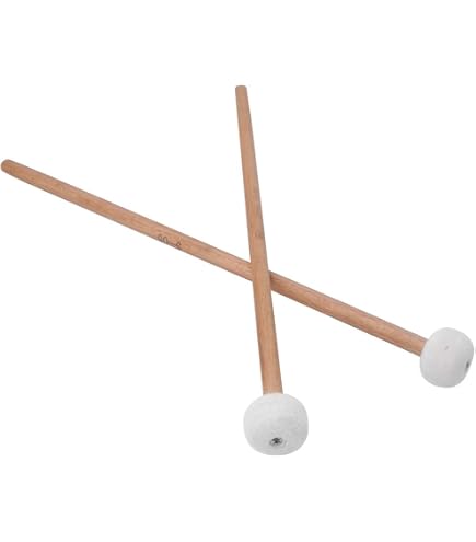 2 Baguettes De Caisse Claire/timbales - Tête Ovale En Caoutchouc, Manche En érable - Pour Percussion - Couleur Rouge