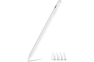 DOGAIN Stift für Apple iPad 2018-2025, 2X Schnellladung, Neigungssensitivität und Palm Rejection Stylus Pencil kompatibel mit iPad 11(A16)/10/9/8/7/6, i-Pad Pro M4/12.9"/11", Air M3/M2/5/4/3, Mini 6/5