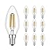 Produktbild ledscom.de E14 LED Kerze Filament 3,5W =32W Warm-Weiß 340lm A++ für Innen und Außen, 10 Stk.