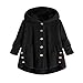 Produktbild Damen Winterjacke UFODB Frauen Hoodie Mantel Leinen Nationaler Stil Drucken Slim Fit Plus Samt Mit Kapuze Freizeitjacke Coat Sweatjacke Outwear Trenchcoat M-5XL