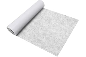 Gohytal Självhäftande filt ljusgrå 30 × 150 cm × 3 mm, självhäftande filt för skärning, filttyg för möbler, lådor, innerbeklädnad, hantverk och gör-det-själv (ljusgrå, 30 x 150 cm)