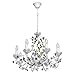 Produktbild MW-Light Chandelier and Wall Light White - Green Metal Floral Design with Rustic Style, 40W 230V (Chandelier 8)